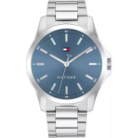 Tommy Hilfiger Bruce Ανδρικό Ρολόι 43mm Μπαταρίας με Ασημί Μεταλλικό Μπρασελέ 1710670